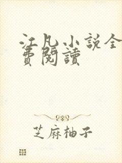 江凡小说全文免费阅读