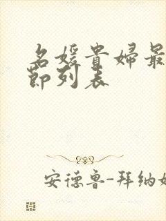 名媛贵妇最新章节列表