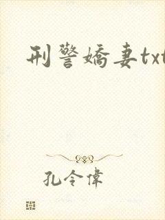 刑警娇妻txt