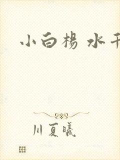 小白杨 水千丞