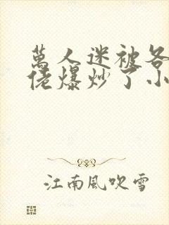 万人迷被各路大佬爆炒了小说