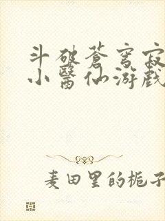 斗破苍穹寂寞的小医仙游戏世界