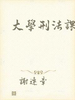 大学刑法课