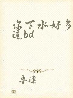你下水好多下水道bd