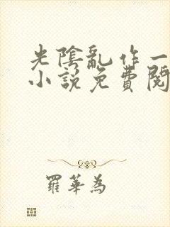 光阴乱作一团的小说免费阅读