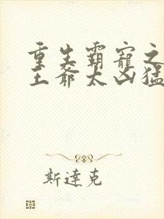 重生霸宠之摄政王爷太凶猛