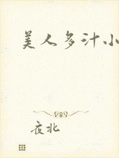 美人多汁小说