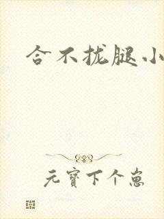 合不拢腿小说