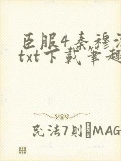 臣服4秦穆沈流txt下载笔趣阁