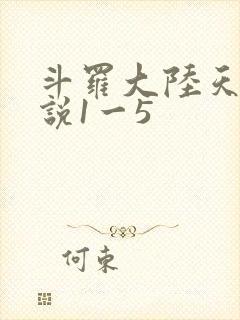 斗罗大陆天狂传说1一5