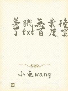 兼职无常后我红了txt百度云