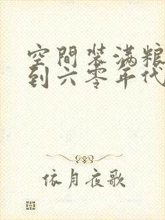 空间装满粮食回到六零年代