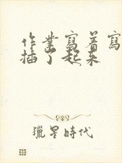 作业写着写着就插了起来