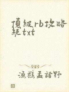 顶级rb攻略系统txt