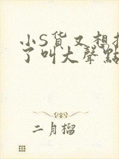 小S货又想挨C了叫大声点小