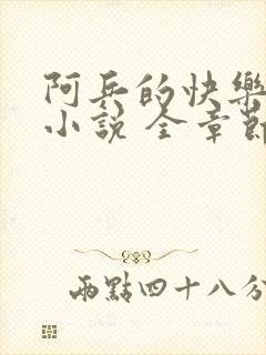 阿兵的快乐生活小说 全章节阅读免费