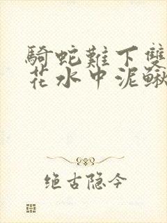 骑蛇难下双金银花水中泥鳅双男主