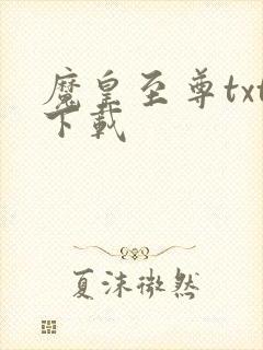 魔皇至尊txt下载