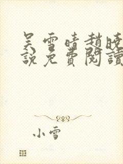 吴雪晴赵晓东小说免费阅读