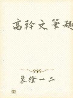高干文笔趣阁