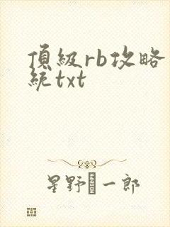 顶级rb攻略系统txt