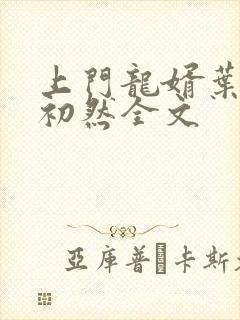 上门龙婿叶辰萧初然全文