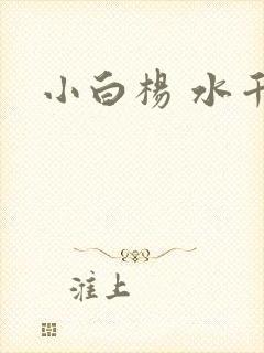 小白杨 水千丞