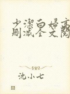 少洁白妇高义无删减全文阅读