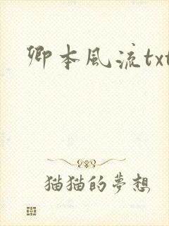 卿本风流txt