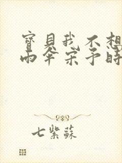 宝贝我不想带小雨伞宋予时