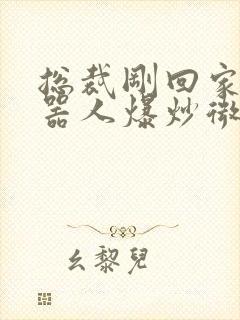 总裁刚回家被机器人爆炒微博