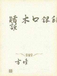 赌 木口银的小说