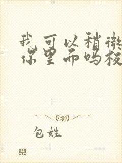 我可以稍微放进你里面吗校园版