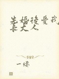 先婚后爱我的市长大人