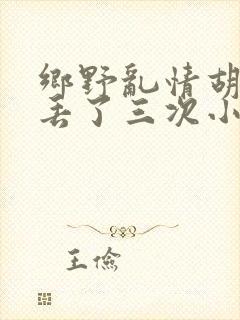 乡野乱情胡秀英丢了三次小说