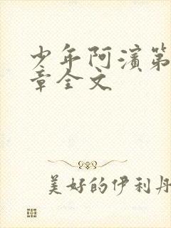 少年阿滨第13章全文