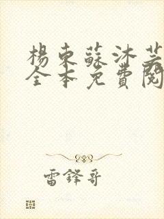 杨东苏沐芸小说全本免费阅读下载