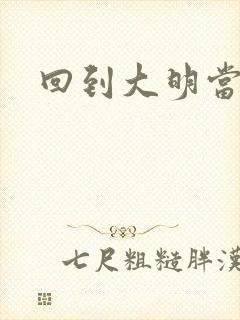 回到大明当才子