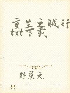重生之贼行天下txt下载