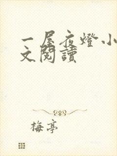 一屋夜灯小说全文阅读