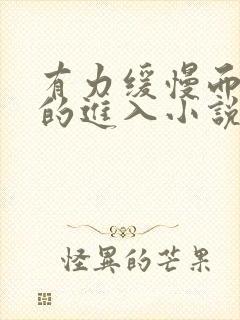 有力缓慢而坚定的进入小说