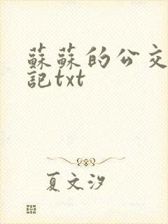 苏苏的公交车日记txt