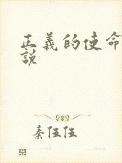 正义的使命 小说