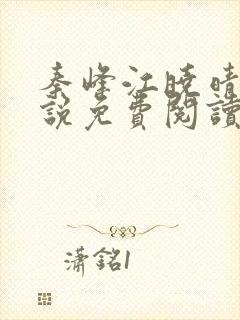 秦峰江晓晴的小说免费阅读