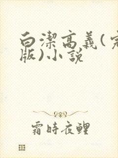 白洁高义(完整版)小说