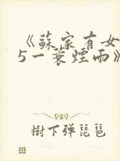 《苏家有女1v5一蓑烟雨》