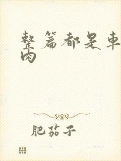 整篇都是车的多肉