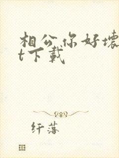相公你好坏txt下载