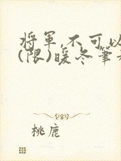 将军,不可以!(限)暖冬笔趣阁免费阅读
