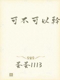 可不可以干湿你